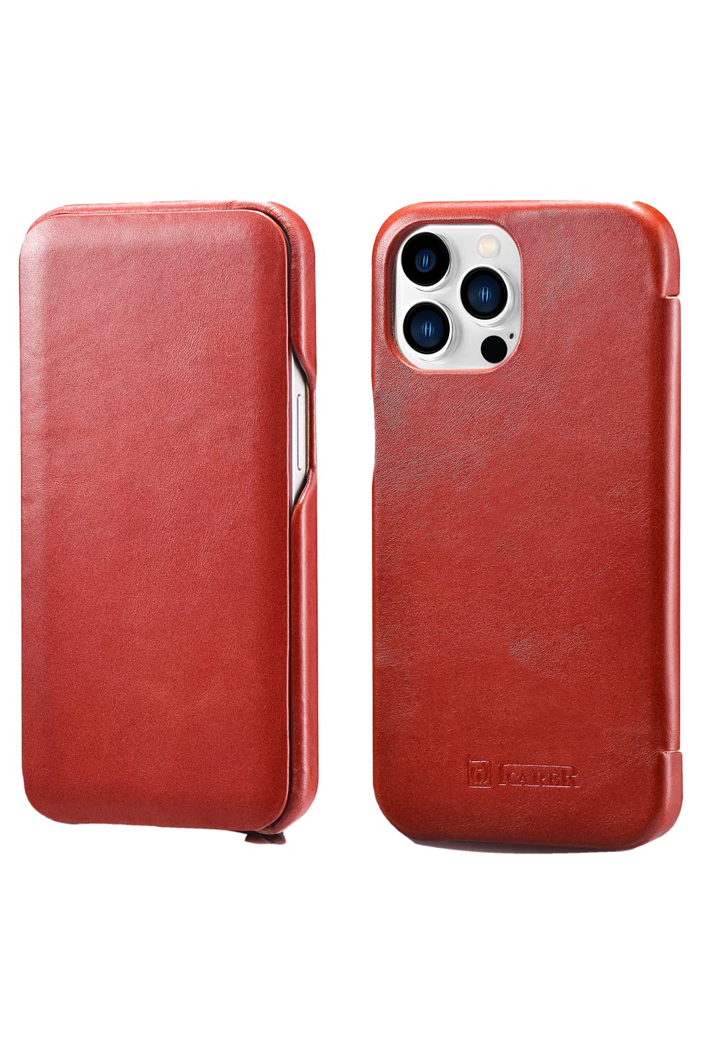 Amazon.co.jp: iPhone13 Pro 手帳型ケース 6.1インチ 【ICARER】 本革